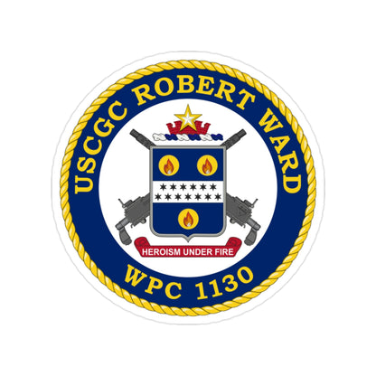 USCGC Robert Ward WPC 1130 (U.S. Coast Guard) Transparent STICKER Die-Cut Vinyl Decal-2 Inch-The Sticker Space