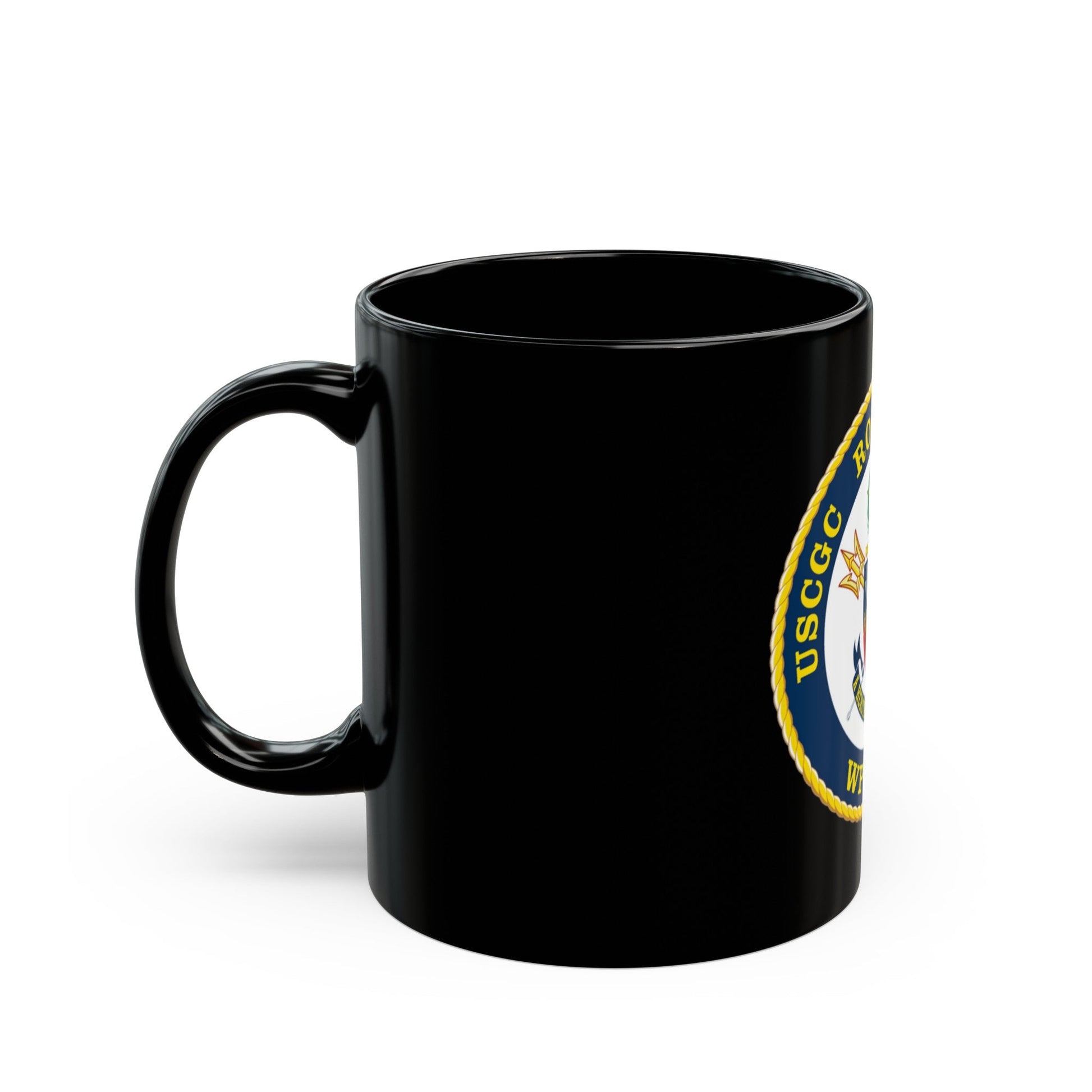 USCGC ROBERT YERED WPC 1104 (U.S. Coast Guard) Black Coffee Mug-The Sticker Space