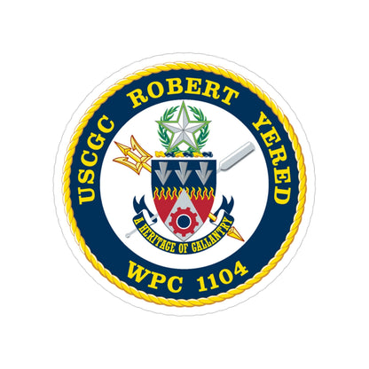 USCGC ROBERT YERED WPC 1104 (U.S. Coast Guard) Transparent STICKER Die-Cut Vinyl Decal-5 Inch-The Sticker Space