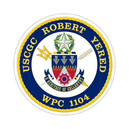 USCGC Robert Yered WPC 1104 v2 (U.S. Coast Guard) STICKER Vinyl Die-Cut Decal-4 Inch-The Sticker Space