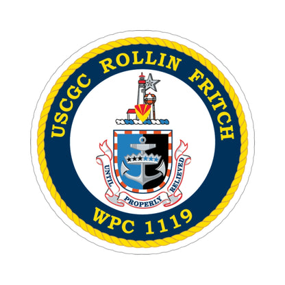 USCGC Rollin Fritch WPC 1119 (U.S. Coast Guard) STICKER Vinyl Die-Cut Decal-3 Inch-The Sticker Space