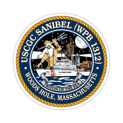 USCGC Sanibel WPB 1312 (U.S. Coast Guard) STICKER Vinyl Die-Cut Decal-5 Inch-The Sticker Space