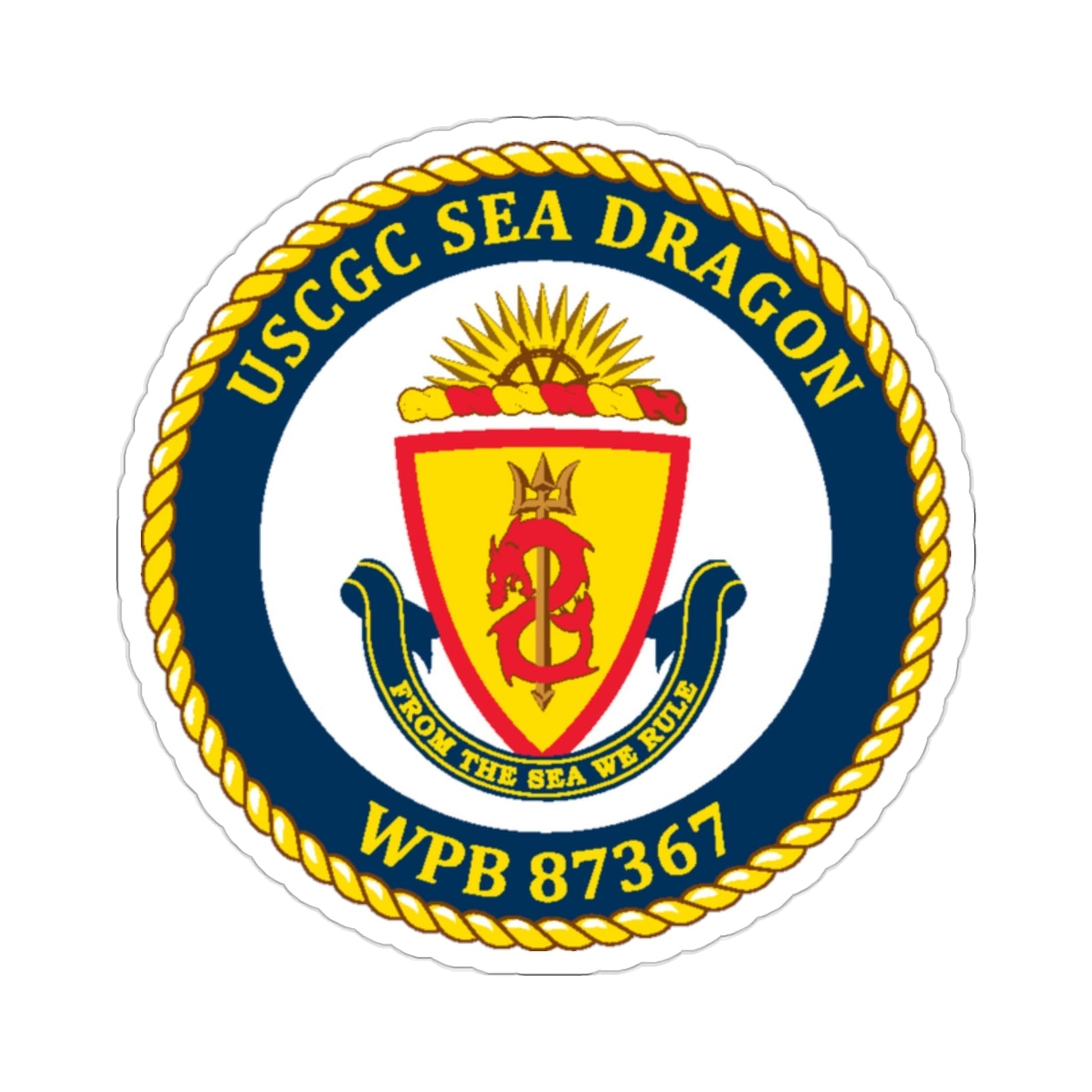 USCGC Sea Dragon WPB 87367 (U.S. Coast Guard) STICKER Vinyl Die-Cut Decal-2 Inch-The Sticker Space