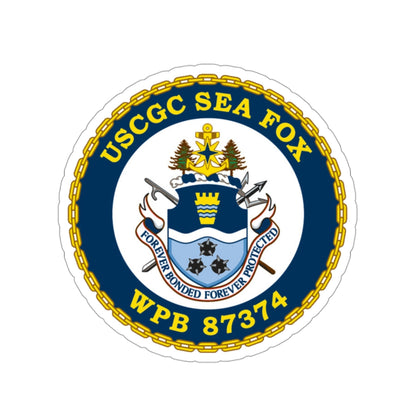 USCGC Sea Fox WPB 87374 v2 (U.S. Coast Guard) STICKER Vinyl Die-Cut Decal-3 Inch-The Sticker Space