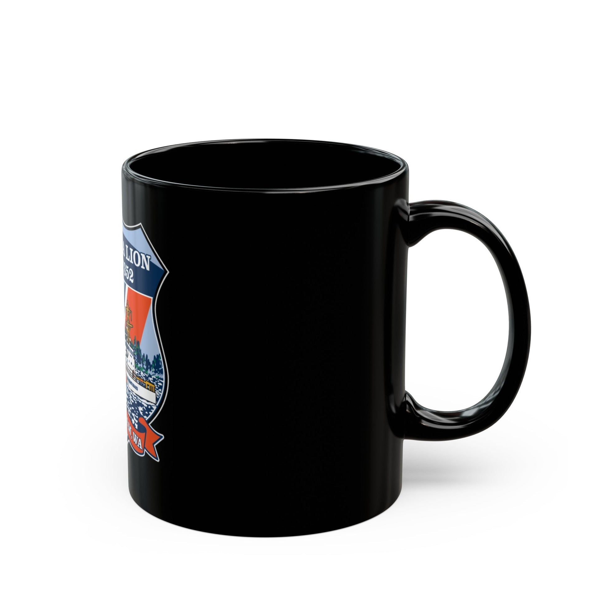 USCGC Sea Lions WPB 87352 (U.S. Coast Guard) Black Coffee Mug-The Sticker Space