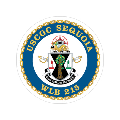 USCGC Sequoia WLB 215 (U.S. Coast Guard) Transparent STICKER Die-Cut Vinyl Decal-2 Inch-The Sticker Space