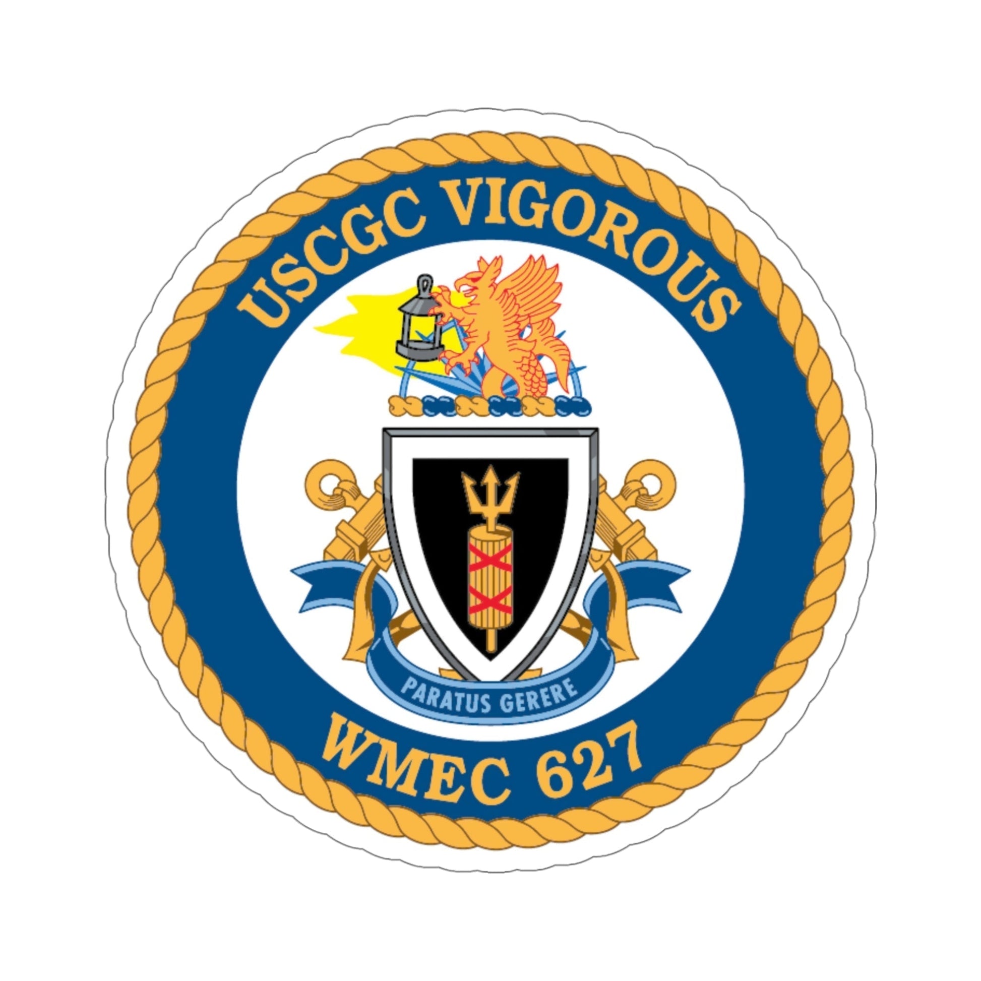 USCGC Vigorous WMEC 627 (U.S. Coast Guard) STICKER Vinyl Die-Cut Decal-5 Inch-The Sticker Space