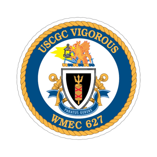 USCGC Vigorous WMEC 627 (U.S. Coast Guard) STICKER Vinyl Die-Cut Decal-6 Inch-The Sticker Space