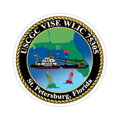 USCGC VISE WLIC 75305 (U.S. Coast Guard) STICKER Vinyl Die-Cut Decal-3 Inch-The Sticker Space