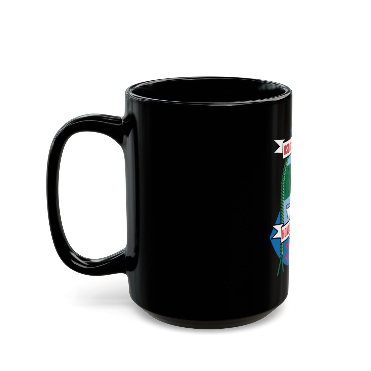 USCGC Washington WPB 1331 Honolulu Hawaii (U.S. Coast Guard) Black Coffee Mug-The Sticker Space