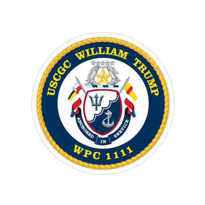 USCGC William Trump WPC 1111 (U.S. Coast Guard) Transparent STICKER Die-Cut Vinyl Decal-4 Inch-The Sticker Space