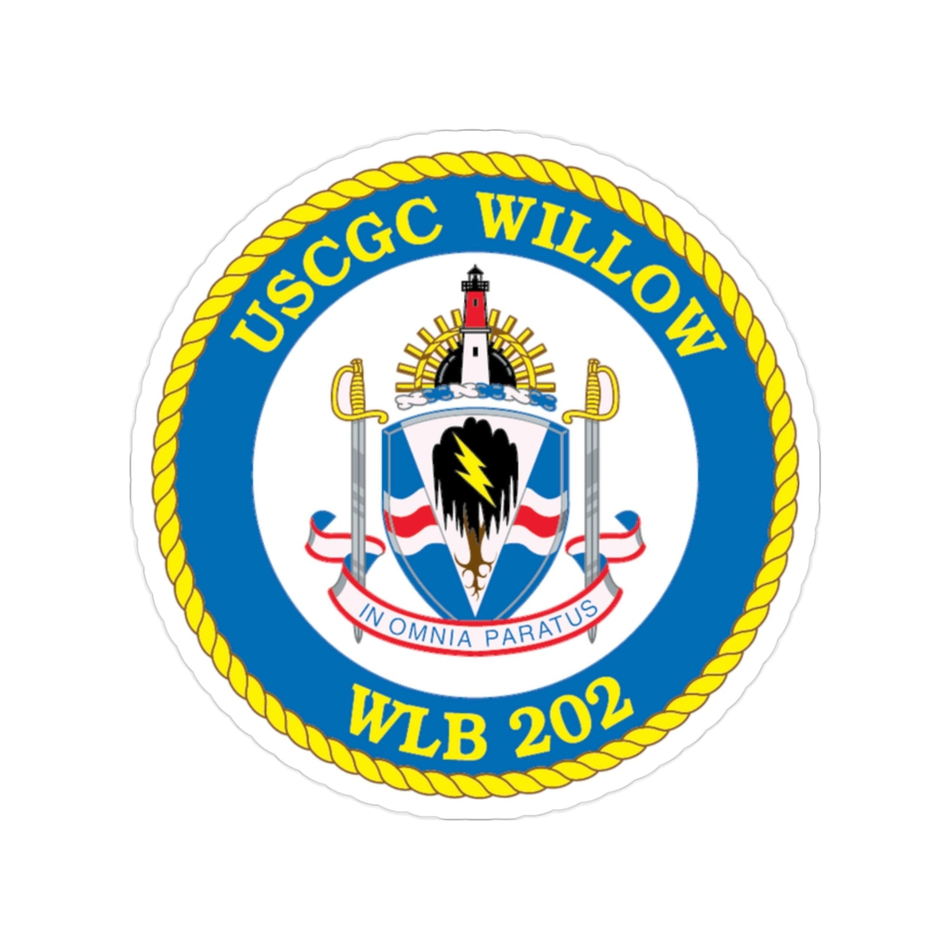 USCGC Willow WLB 202 (U.S. Coast Guard) Transparent STICKER Die-Cut Vinyl Decal-2 Inch-The Sticker Space