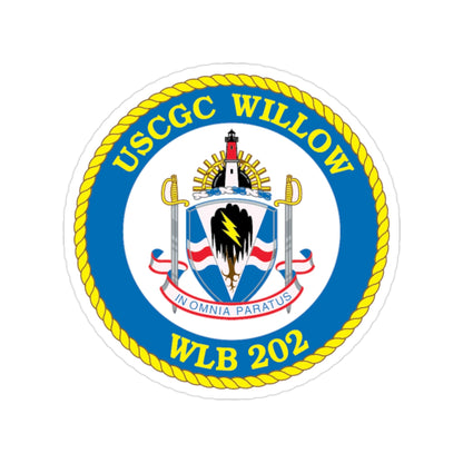 USCGC Willow WLB 202 (U.S. Coast Guard) Transparent STICKER Die-Cut Vinyl Decal-2 Inch-The Sticker Space