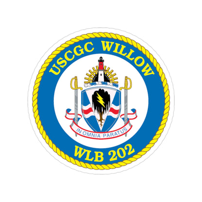 USCGC Willow WLB 202 (U.S. Coast Guard) Transparent STICKER Die-Cut Vinyl Decal-3 Inch-The Sticker Space