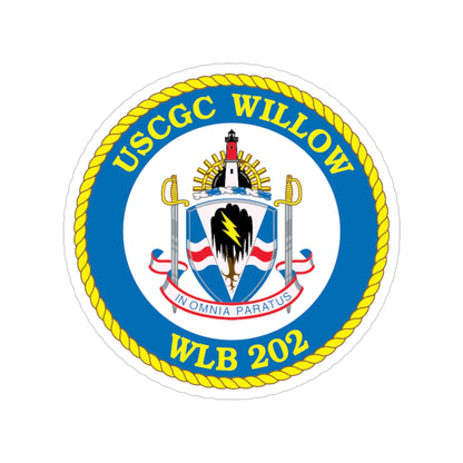 USCGC Willow WLB 202 (U.S. Coast Guard) Transparent STICKER Die-Cut Vinyl Decal-4 Inch-The Sticker Space