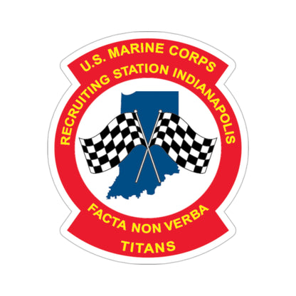 USMC Recruiting Station Indianapolis (USMC) STICKER Vinyl Die-Cut Decal-2 Inch-The Sticker Space