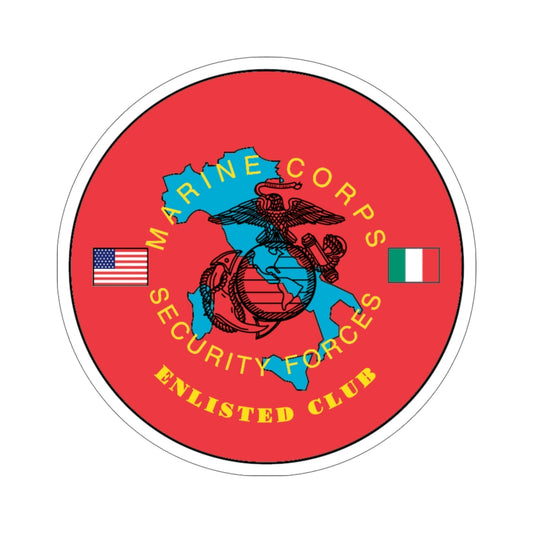USMC Sec Forces Enlisted Club (USMC) STICKER Vinyl Die-Cut Decal-6 Inch-The Sticker Space