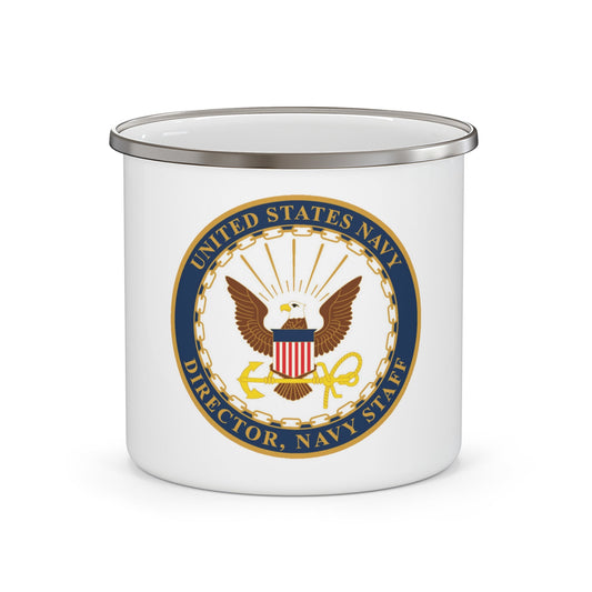 USN DIR NAVY STAFF (U.S. Navy) Enamel Mug 12oz-12oz-The Sticker Space