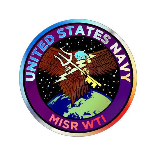 USN MISR WTI (U.S. Navy) Holographic STICKER Die-Cut Vinyl Decal-6 Inch-The Sticker Space