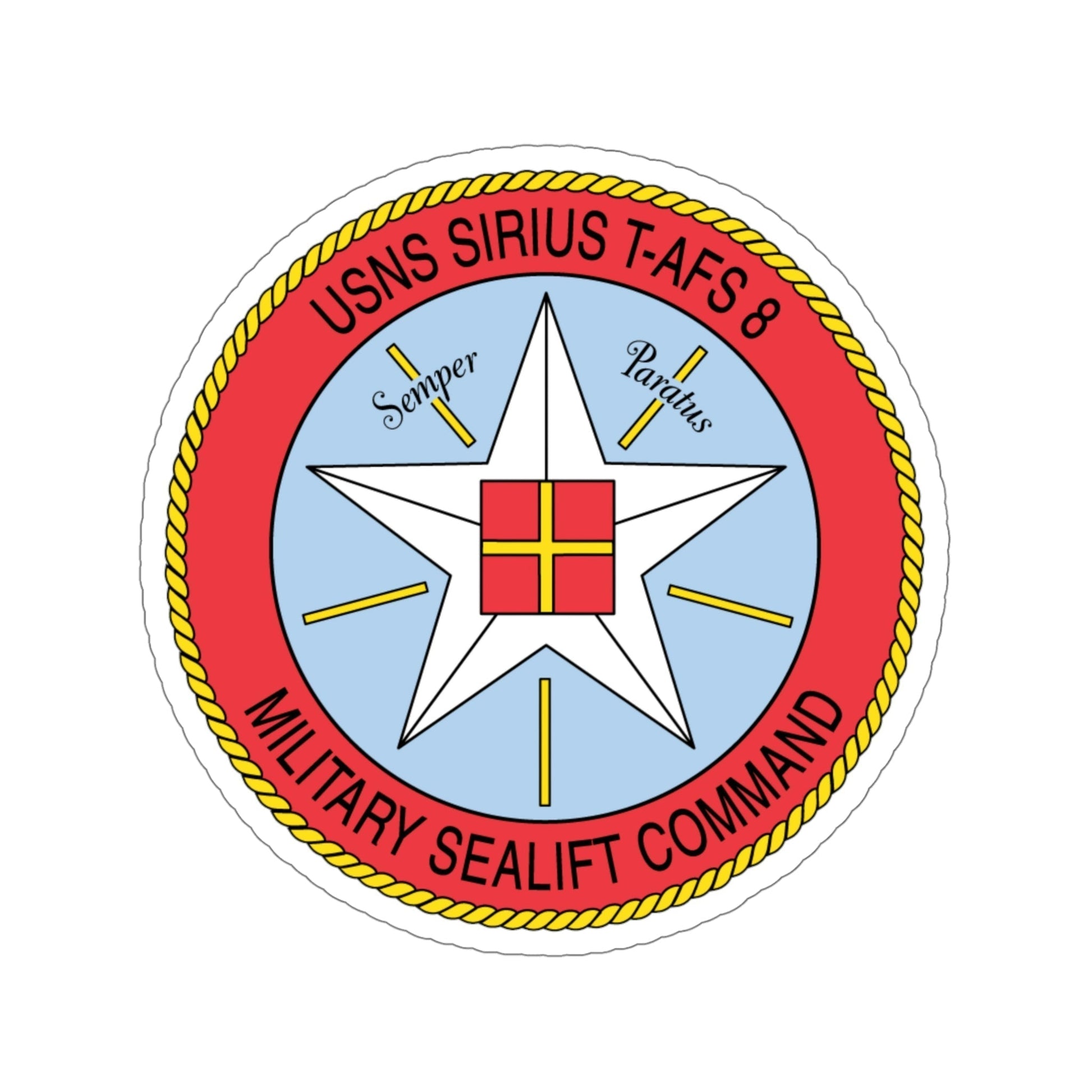 USNS Sirius T Afs 8 Military Sealift Command (U.S. Navy) STICKER Vinyl Die-Cut Decal-5 Inch-The Sticker Space