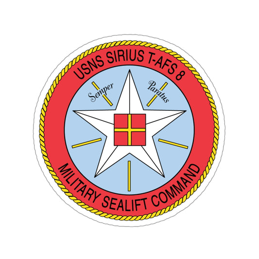 USNS Sirius T Afs 8 Military Sealift Command (U.S. Navy) STICKER Vinyl Die-Cut Decal-6 Inch-The Sticker Space