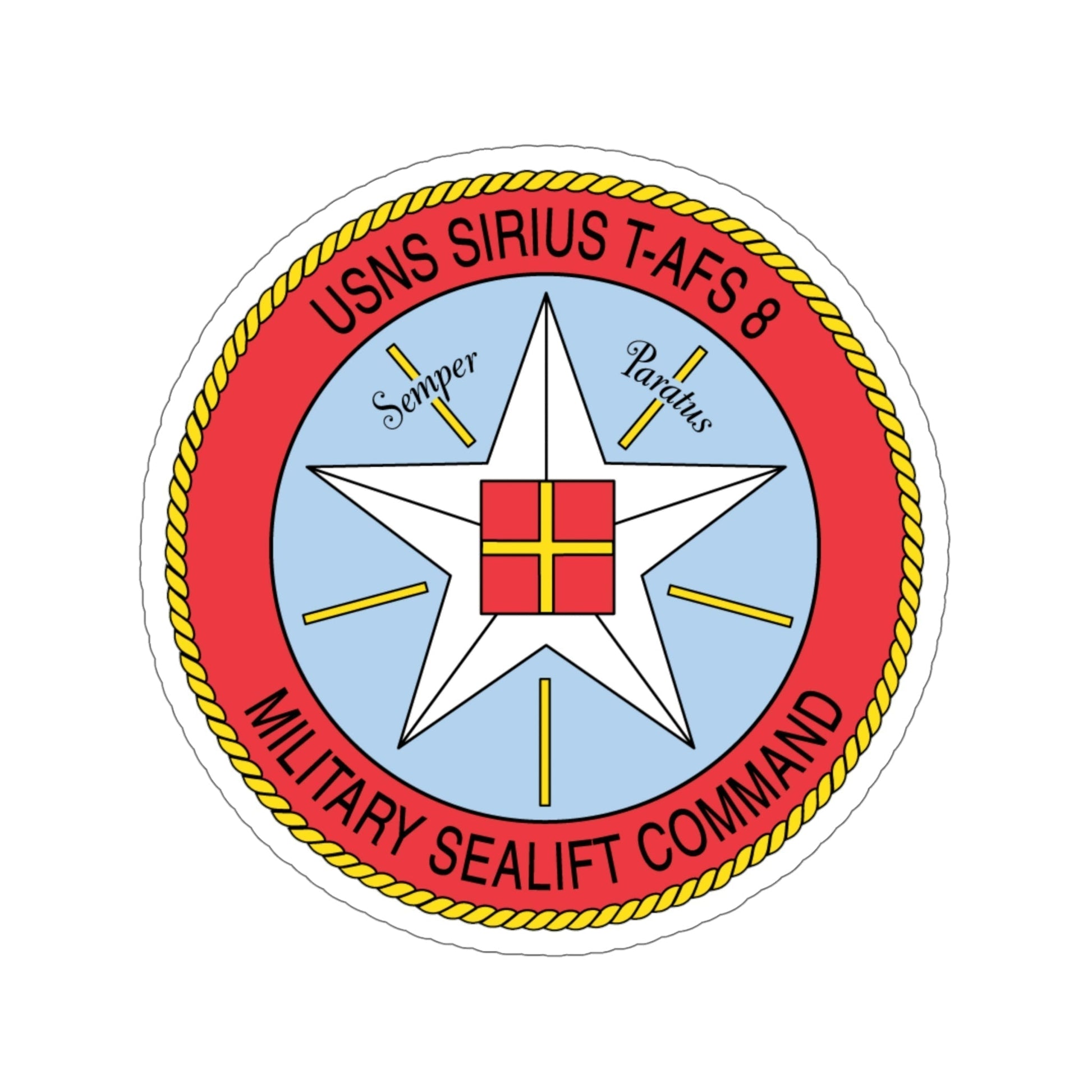 USNS Sirius T Afs 8 Military Sealift Command (U.S. Navy) STICKER Vinyl Die-Cut Decal-6 Inch-The Sticker Space