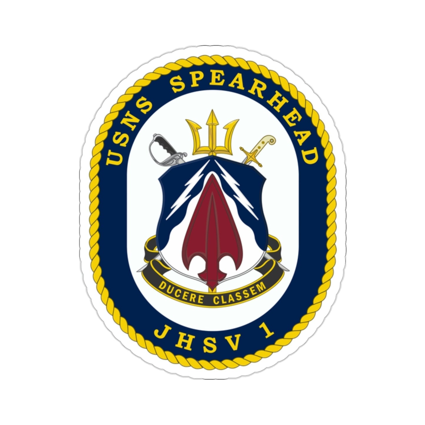 USNS Spearhead JHSV 1 (U.S. Navy) STICKER Vinyl Die-Cut Decal-2 Inch-The Sticker Space