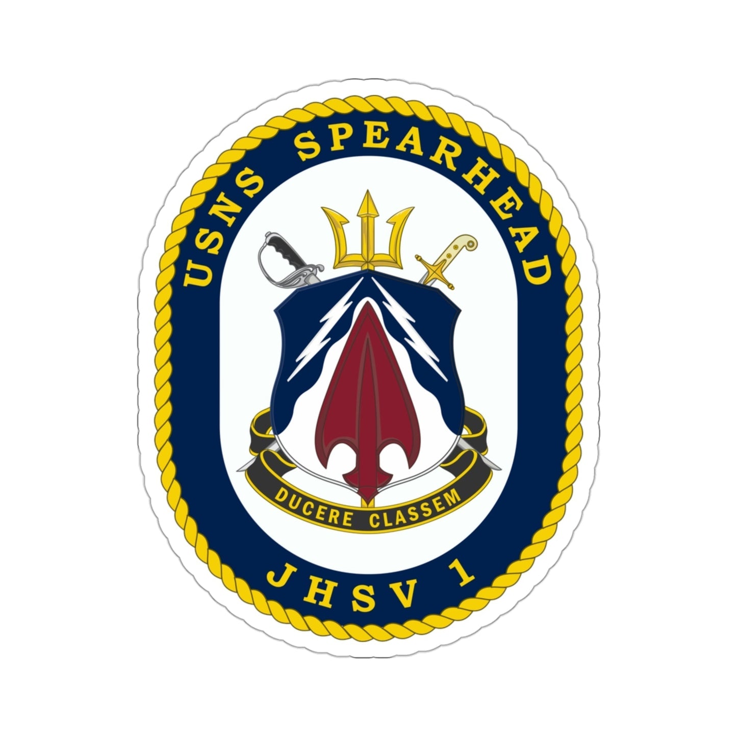 USNS Spearhead JHSV 1 (U.S. Navy) STICKER Vinyl Die-Cut Decal-3 Inch-The Sticker Space