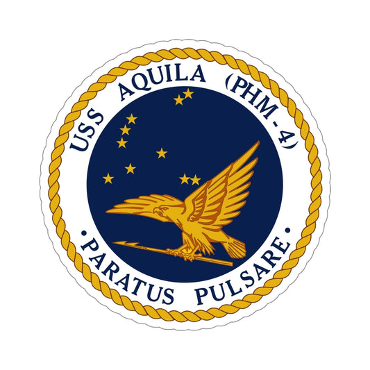 USS Aquila PHM 4 (U.S. Navy) STICKER Vinyl Die-Cut Decal-6 Inch-The Sticker Space
