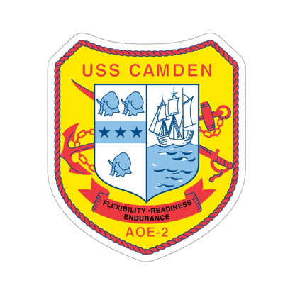 USS CAMDEN AOE 2 (U.S. Navy) STICKER Vinyl Die-Cut Decal-3 Inch-The Sticker Space