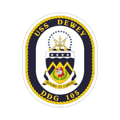 USS Dewey COA (U.S. Navy) STICKER Vinyl Die-Cut Decal-3 Inch-The Sticker Space