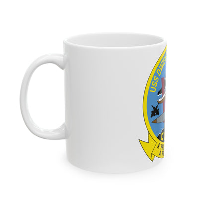 USS Dwight D Eisenhower Proud Tradition (U.S. Navy) White Coffee Mug-The Sticker Space