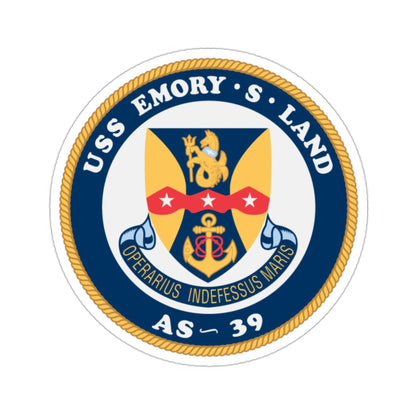 USS Emory S Land AS 39 (U.S. Navy) STICKER Vinyl Die-Cut Decal-2 Inch-The Sticker Space