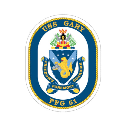 USS Gary FFG 51 (U.S. Navy) STICKER Vinyl Die-Cut Decal-3 Inch-The Sticker Space