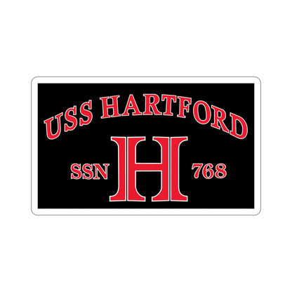 USS Hartford SSN 768 Flag (U.S. Navy) STICKER Vinyl Die-Cut Decal-5 Inch-The Sticker Space