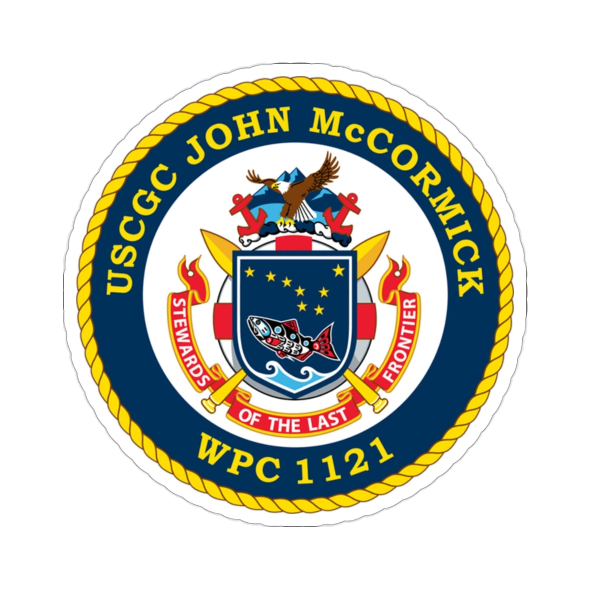 USS John McCormick WPC 1121 (U.S. Coast Guard) STICKER Vinyl Die-Cut Decal-2 Inch-The Sticker Space
