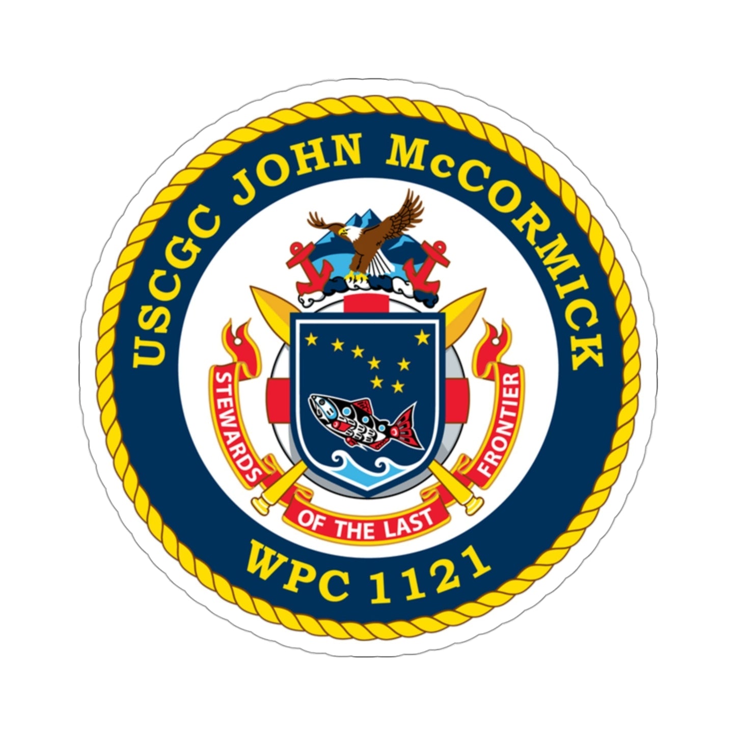 USS John McCormick WPC 1121 (U.S. Coast Guard) STICKER Vinyl Die-Cut Decal-3 Inch-The Sticker Space