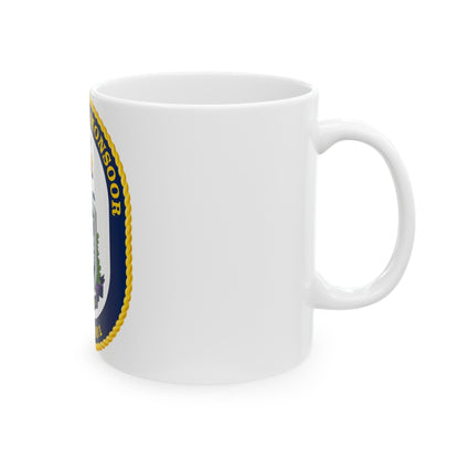 USS Michael Monsoor DDG 1001 Crest (U.S. Navy) White Coffee Mug-The Sticker Space