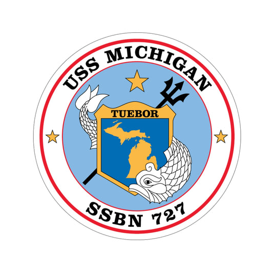 USS Michigan SSBN 727 (U.S. Navy) STICKER Vinyl Die-Cut Decal-6 Inch-The Sticker Space