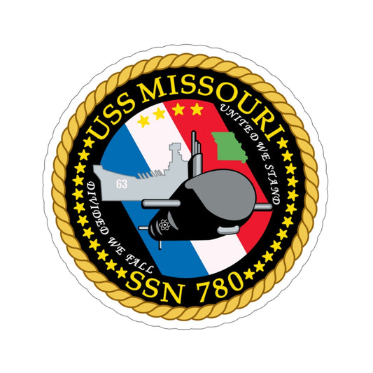 USS Missouri SSN 780 (U.S. Navy) STICKER Vinyl Die-Cut Decal-6 Inch-The Sticker Space