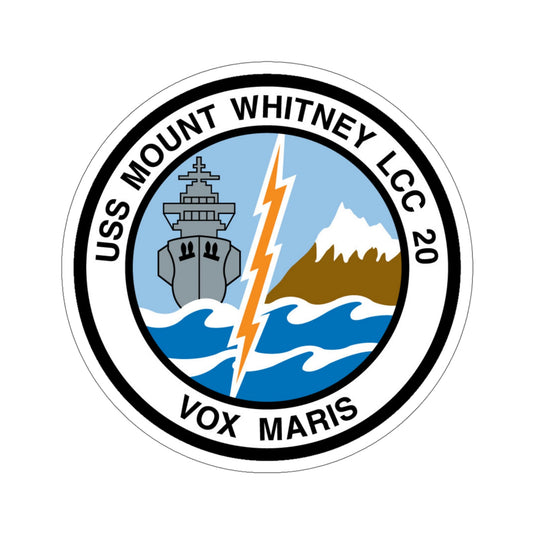 USS Mount Whitney LCC 20 Vox Maris (U.S. Navy) STICKER Vinyl Die-Cut Decal-6 Inch-The Sticker Space