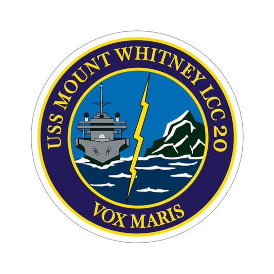 USS Mount Whitney LLC 20 VOX MARIS v2 (U.S. Navy) STICKER Vinyl Die-Cut Decal-6 Inch-The Sticker Space