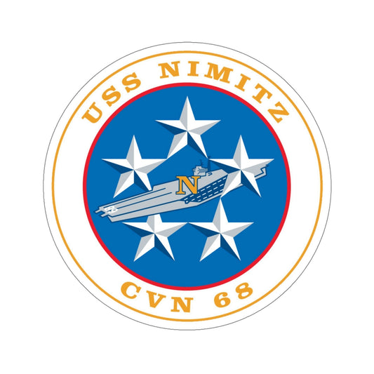 USS Nimitz CVN 68 (U.S. Navy) STICKER Vinyl Die-Cut Decal-6 Inch-The Sticker Space