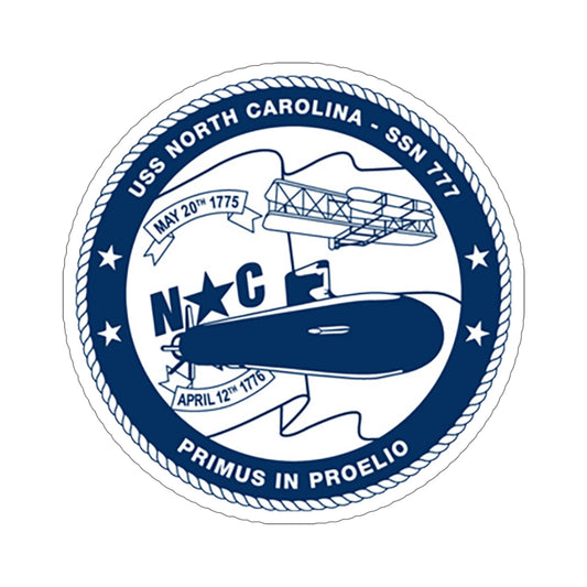 USS North Carolina SSN 777 (U.S. Coast Guard) STICKER Vinyl Die-Cut Decal-6 Inch-The Sticker Space