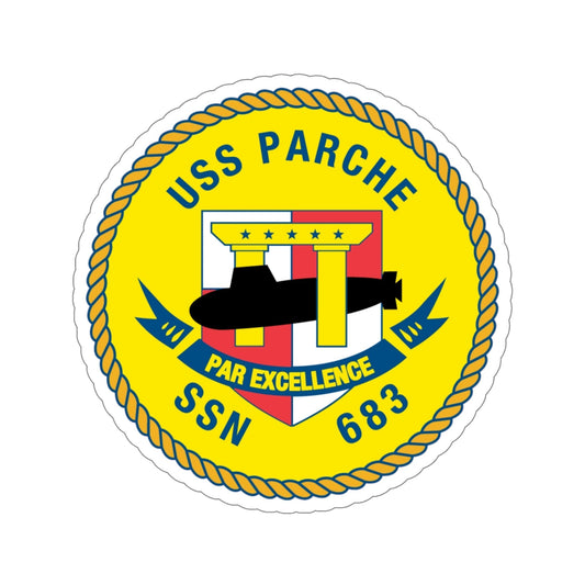 USS PArche SSN 683 (U.S. Navy) STICKER Vinyl Die-Cut Decal-6 Inch-The Sticker Space