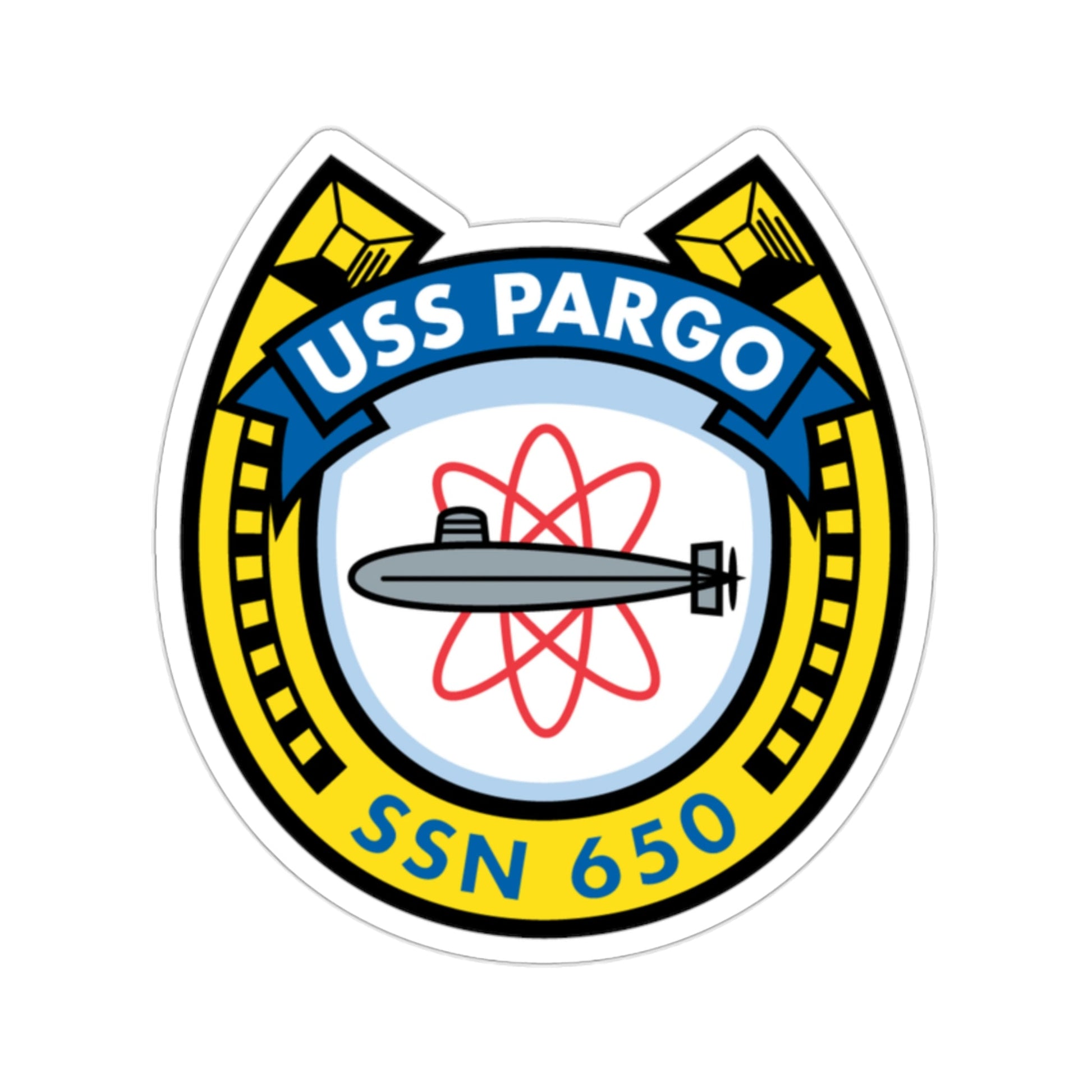 USS Pargo SSN 650 (U.S. Navy) STICKER Vinyl Die-Cut Decal-2 Inch-The Sticker Space