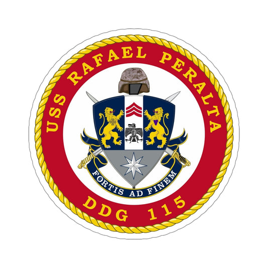 USS Rafael Peralta DDG 115 (U.S. Navy) STICKER Vinyl Die-Cut Decal-6 Inch-The Sticker Space