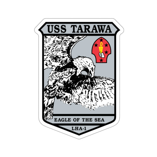 USS Tarawa Eagle Of The Sea LHA 1 BIN 1224 (U.S. Navy) STICKER Vinyl Die-Cut Decal-6 Inch-The Sticker Space