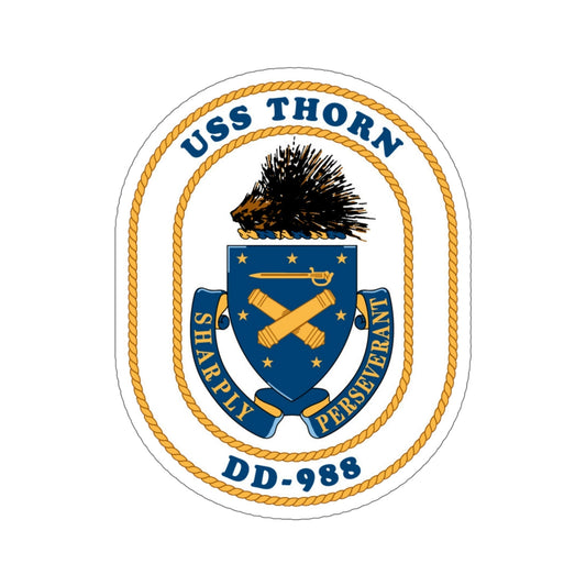 USS Thorn DD 988 v2 (U.S. Navy) STICKER Vinyl Die-Cut Decal-6 Inch-The Sticker Space
