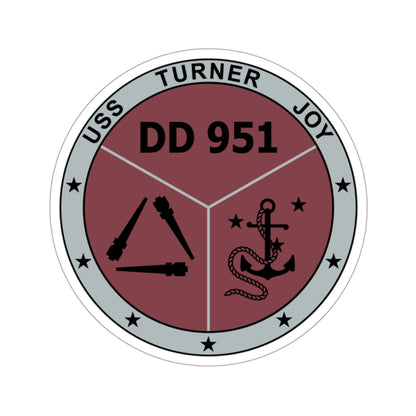 USS Turner Joy DD951 (U.S. Navy) STICKER Vinyl Die-Cut Decal-3 Inch-The Sticker Space
